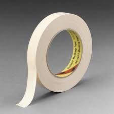 3M Adhesive 1 inch White Masking Tape 25m